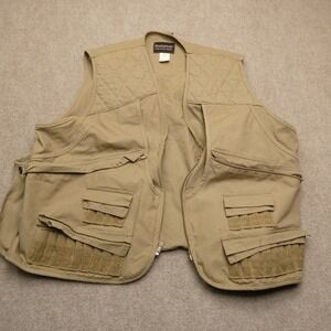 Mens Vintage Charles Daly Hunting Vest Padded Shoulders Game Bag Size L